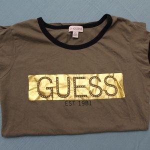 Olive Green Guess T-shirt